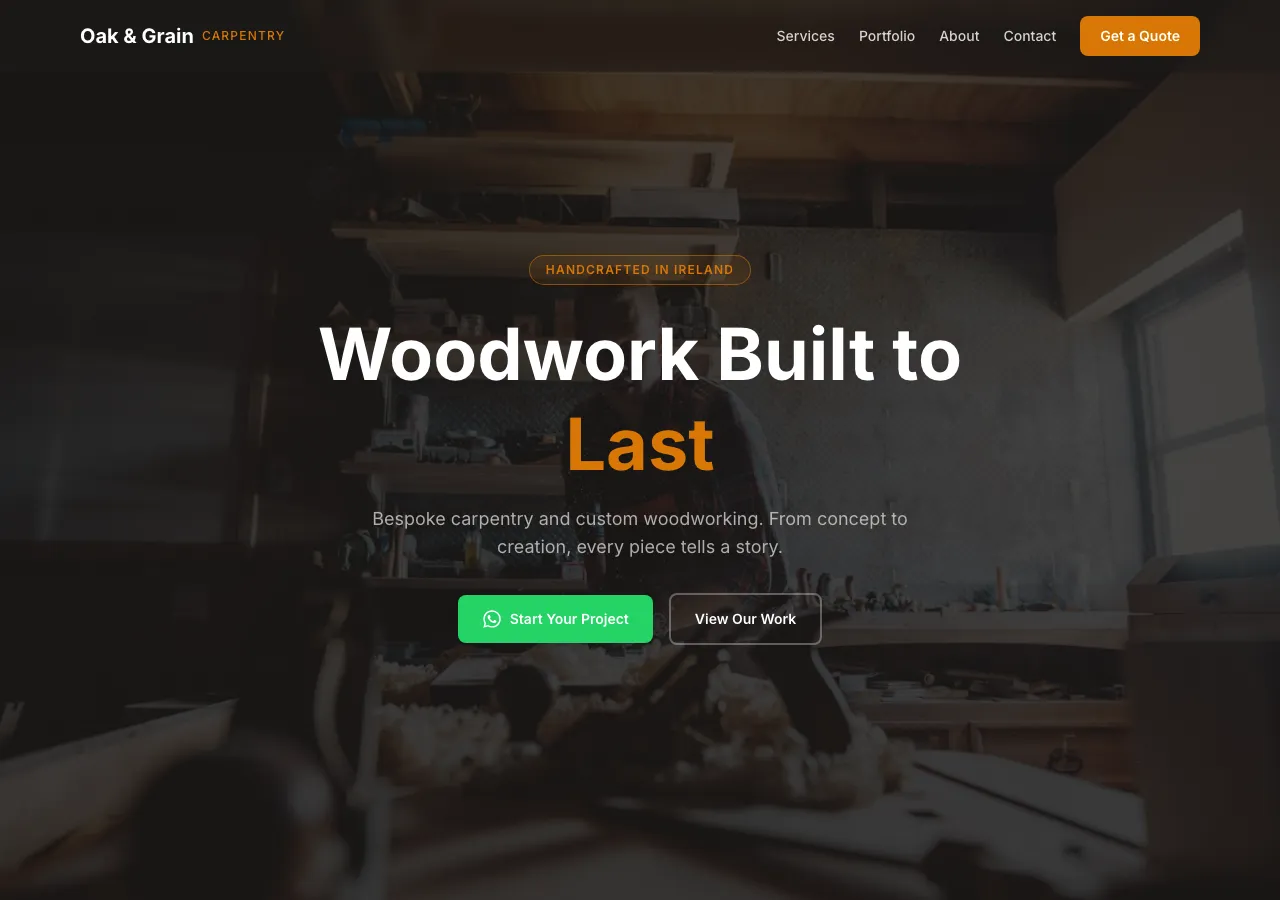Oak & Grain Carpentry screenshot